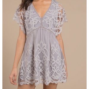 NWT Tobi Lina Lace Skater Dress